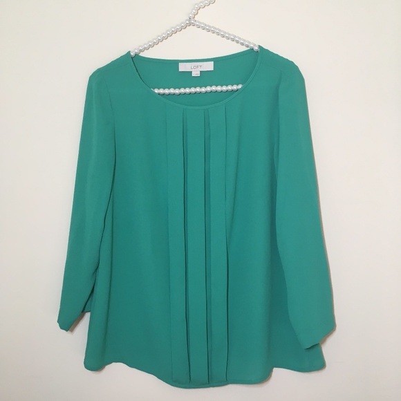 loft green blouse